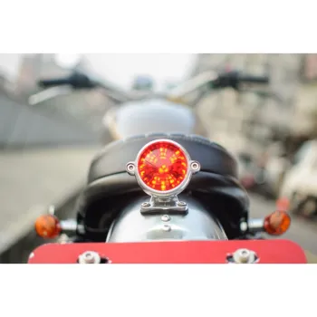 cafe 4 racer - Eldorado Tail Light + Fender Mount Kit - Polish - Motone LED Rear lights 