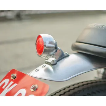cafe 4 racer - Eldorado Tail Light + Fender Mount Kit - Polish - Motone LED Rear lights 