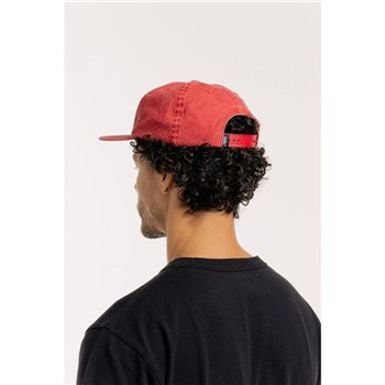 Motone OLD SPARKY 5-Panel Cotton Twill Hat - Red Washed Cotton