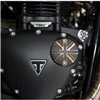 cafe 4 racer - Points ACG Cover/Badge - Union Jack - 2 Tone Brass & Black - Motone Triumph Bonneville 