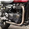 cafe 4 racer - Points ACG Kryt/Plaketa - Union Jack - Dvoubarevná mosaz a černá - Motone Triumph Bonneville 