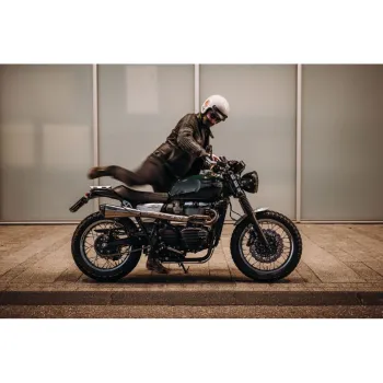 cafe 4 racer - The Zephyr - T120 Kryty sání / Ozdoba škrticí klapky - Černá - Motone Triumph Bonneville 