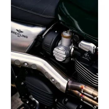 cafe 4 racer - The Zephyr - T120 Kryty sání / Ozdoba škrticí klapky - Černá - Motone Triumph Bonneville 
