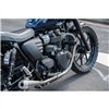 cafe 4 racer - Streamliner Sprocket Cover - Ribbed - Black/Polished Fins - LC - Street Twin/T100/T120 - Motone Triumph Bonneville 