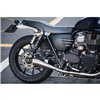 cafe 4 racer - Streamliner Sprocket Cover - Ribbed - Black/Polished Fins - LC - Street Twin/T100/T120 - Motone Triumph Bonneville 