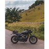 cafe 4 racer - Streamliner Sprocket Cover - Ribbed - Black/Polished Fins - LC - Street Twin/T100/T120 - Motone Triumph Bonneville 