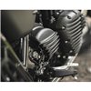 cafe 4 racer - Streamliner kryt ozubeného kolesa - rebrovaný - čierne plutvy - LC - Street Twin/T100/T120 - Motone Triumph Bonneville 