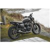 cafe 4 racer - Streamliner kryt ozubeného kolesa - rebrovaný - čierne plutvy - LC - Street Twin/T100/T120 - Motone Triumph Bonneville 