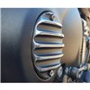 cafe 4 racer - Clutch Badge - Ribbed - Black Polished Rib Contrast Finish - Motone Triumph Bonneville 