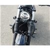 cafe 4 racer - Wrap-Around Fork M10 (10mm) Indicator Turn Signal Bracket Clamps - Pair - 47mm - Black (Bobber) - Motone Triumph Bonneville 