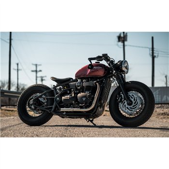 cafe 4 racer - King Cobra sedlo - Vertikální žebra - Triumph Bobber - Motone Bonneville Bobber 2016-NOW 