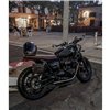 cafe 4 racer - The Viper - Nízky profil úzky rebrovaný sedák - Tabakovo hnedý - Motone Triumph Bonneville 