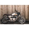 cafe 4 racer - The Viper- Low Profile Skinny Ribbed Seat - Tobacco Brown - Motone Triumph Bonneville 