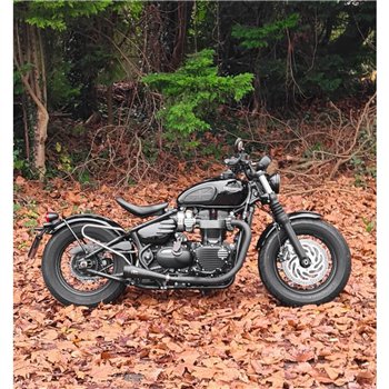 Ventura - Bobber/Speedmaster - Žebrované boční panely - Lesklá černá