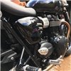 cafe 4 racer - Street Twin - Žebrované bočné panely - Lesklá čierna - Motone Triumph Bonneville 