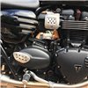 cafe 4 racer - Street Twin - Ribbed Side Panels - Gloss Black - Motone Triumph Bonneville 
