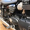 cafe 4 racer - Street Twin - Ribbed Side Panels - Gloss Black - Motone Triumph Bonneville 