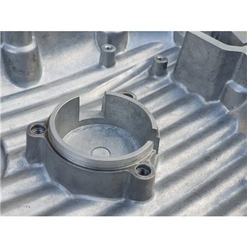 cafe 4 racer - Finned Timing/Stator Cover - Polish - Motone Triumph Bonneville 