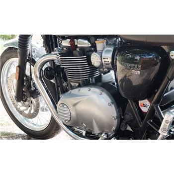 cafe 4 racer - Clutch Badge - Ribbed - Polish - Motone Triumph Bonneville 