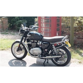 cafe 4 racer - Odznak spojky - rebrovaný - leštený - Motone Triumph Bonneville 