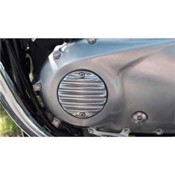 cafe 4 racer - Odznak spojky - rebrovaný - leštený - Motone Triumph Bonneville 