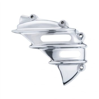 cafe 4 racer - Speedster Sprocket Cover - Ribbed - Polished - AC - Motone Triumph Bonneville 