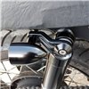 cafe 4 racer - TRILINE Držáky blinkrů s žebrováním - Horní uchycení na tlumič - Kartáčovaný - Motone Triumph Bonneville 