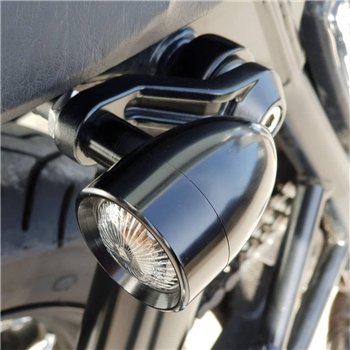 cafe 4 racer - TRILINE Držiaky smeroviek/ukazovateľov so žliabkami - horný držiak tlmiča - brúsené - Motone Triumph Bonneville 