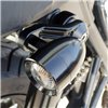 cafe 4 racer - TRILINE Indicator/Turn Signal Ribbed Brackets - Top Shock Mount - Brushed - Motone Triumph Bonneville 