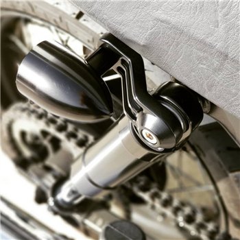 cafe 4 racer - TRILINE Držiaky smeroviek/ukazovateľov so žliabkami - horný držiak tlmiča - brúsené - Motone Triumph Bonneville 