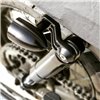 cafe 4 racer - TRILINE Držiaky smeroviek/ukazovateľov so žliabkami - horný držiak tlmiča - brúsené - Motone Triumph Bonneville 