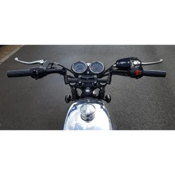 cafe 4 racer - Lay Flat Dash - Guage - Speedo/Tacho Clock Mount Bracket - VDO - Motone Triumph Bonneville 