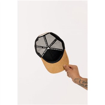 cafe 4 racer - Motone SANDDUNE  Trucker Cap - Sand Suede Custom Patch - Motone Caps 