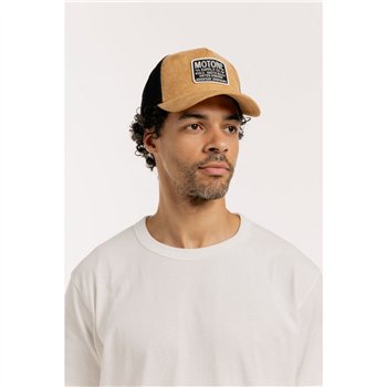 cafe 4 racer - Motone SANDDUNE  Trucker Cap - Sand Suede Custom Patch - Motone Caps 