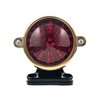 cafe 4 racer - Eldorado Tail Light + Fender Mount Kit - Brass Light/Black Bracket - Motone LED Rear lights 