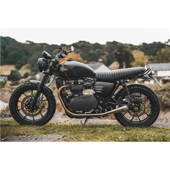 cafe 4 racer - Eldorado Tail Light + Fender Mount Kit - Brass Light/Black Bracket - Motone LED Rear lights 