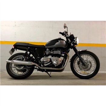 cafe 4 racer - Raceblade Front Mudguard/Fender- Spoke Wheels - Black Anodised Aluminium - Motone Triumph Bonneville 