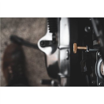 cafe 4 racer - Knurled Choke Knob - Brass - Motone Triumph Bonneville 