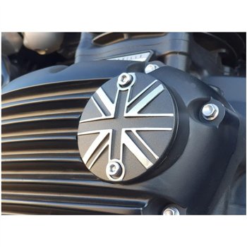 cafe 4 racer - Points ACG Kryt - Union Jack - Čierny/Leštený Kontrastný Povrch - Motone Triumph Bonneville 