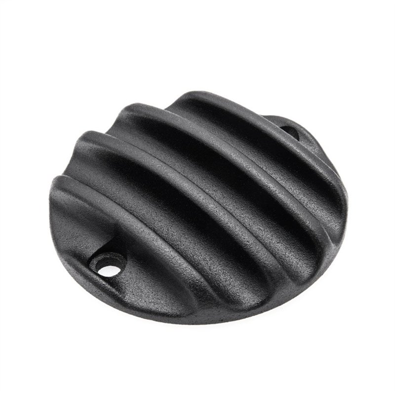 cafe 4 racer - Points ACG Cover/Badge - Ribbed - Black - Motone Triumph Bonneville 