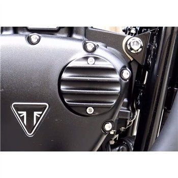 cafe 4 racer - Body ACG Kryt/Štítek - Žebrovaný - Černý - Motone Triumph Bonneville 