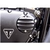 cafe 4 racer - Points ACG Cover/Badge - Ribbed - Black - Motone Triumph Bonneville 