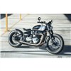 cafe 4 racer - Points ACG Cover/Badge - Ribbed - Black - Motone Triumph Bonneville 