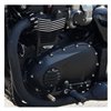 cafe 4 racer - Odznak spojky - rebrovaný - čierny - Motone Triumph Bonneville 