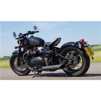 cafe 4 racer - Odznak spojky - rebrovaný - čierny - Motone Triumph Bonneville 