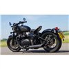 cafe 4 racer - Odznak spojky - rebrovaný - čierny - Motone Triumph Bonneville 