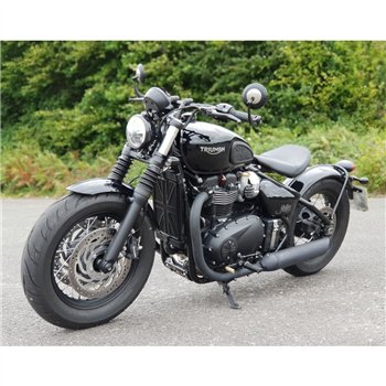 cafe 4 racer - Odznak spojky - Union Jack - Čierny - Motone Triumph Bonneville 