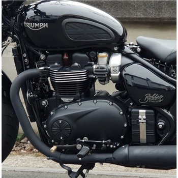 cafe 4 racer - Odznak spojky - Union Jack - Čierny - Motone Triumph Bonneville 