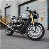 cafe 4 racer - Billet Radiator Guard Kit - Union Jack - Black - Motone Triumph Bonneville 