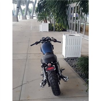 cafe 4 racer - Customní palivová nádrž - EFI - surový hliník - Motone Triumph Bonneville 